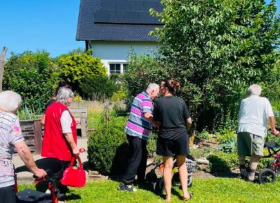 Gemütliches Beisammensein der Bewohner